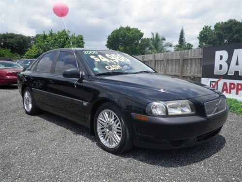 2000 volvo s80 2.9 sedan 4-door 2.9l black with black tinted windows