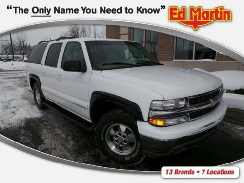 2001 chevrolet chevy suburban 4wd 4x4 awd leather sunroof local trade 1-owner