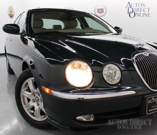 We finance 2003 jaguar s-type 3.0l rwd clean carfax mroof htdsts kylssentry cd
