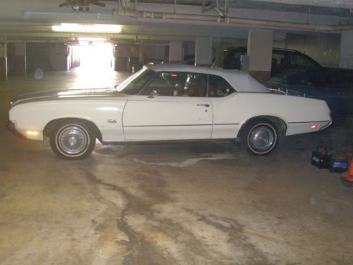 1972 oldsmobile cutlass convertible, one owner, california blue plate car