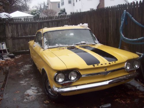 Barn find 1964 corvair monza  4 speed restore while driving