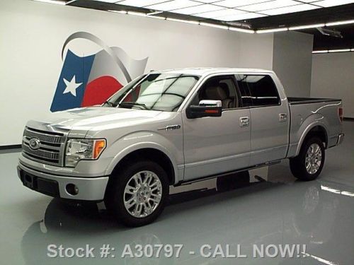 2010 ford f-150 platinum crew leather rear cam 20&#039;s 72k texas direct auto