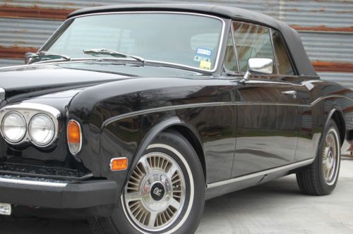 1980 Rolls-Royce Corniche II Convertible, Black / Beige, Well Documented History, US $57,900.00, image 2