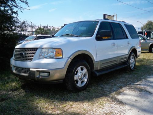 2003 ford expedition eddie bauer v8 leather 3rd row seat 99 no reserve read ad!!