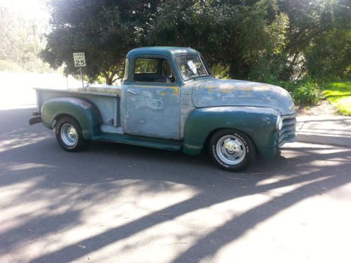 1948 chevy short bed 5 window 3100 c10  hot rod rat rod apache custom v8 auto