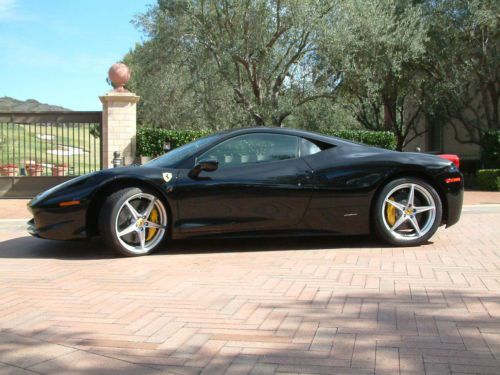 2010 ferrari 458 italia, black,  loaded