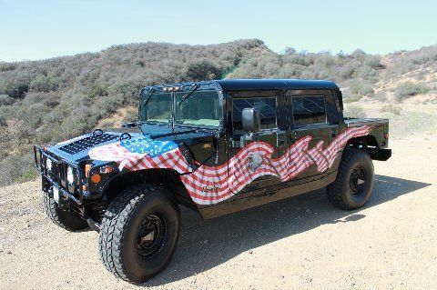 Custom rare 2000 h1 hummer american flag eagle