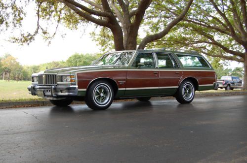 1979 pontiac bonneville safari wagon 51k miles original survivor v8 cold air