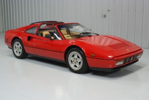 1988 ferrari 328 gts red on tan 3.2 l v8 26k original miles immaculate