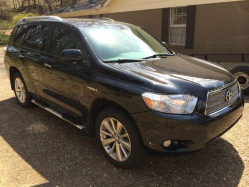 2008 toyota highlander hybrid limited awd, heated seats, rear a/c, 3rd row seats