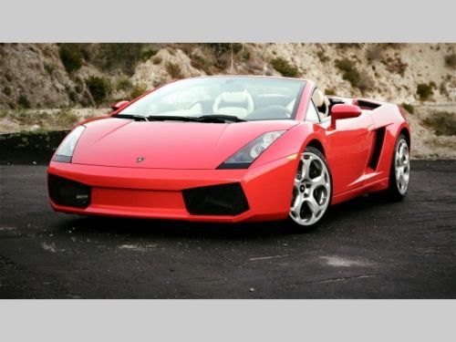 2007 lamborghini gallardo spyder automatic 2-door convertible