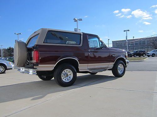 *** exceptionally clean 1996 eddie bauer bronco *** 4x4