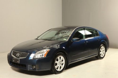 2007 nissan maxima sl sunroof leather xenons heated seats wood alloys clean !