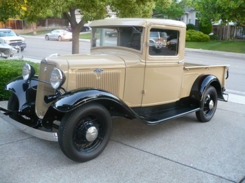 1934 ford v-8 pickup truck/body off restoration/all steel body/fenders must see!