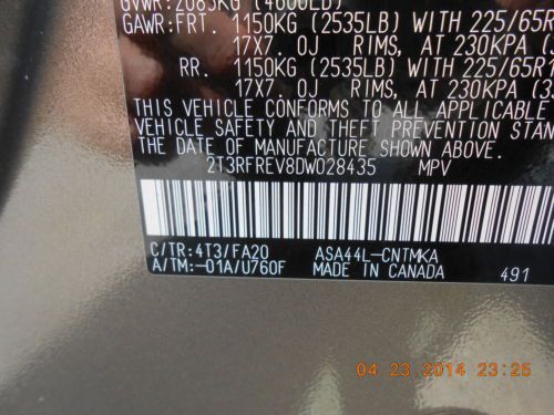 2013 Toyota RAV4 All Wheel Drive XLE 4X4, image 44