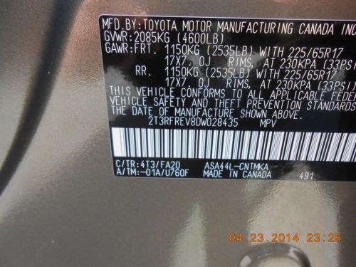 2013 Toyota RAV4 All Wheel Drive XLE 4X4, image 45