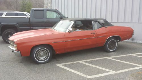 1972 chevelle convertible with no reserve