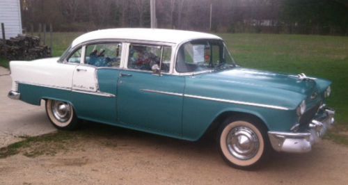 1955 chevrolet bel air 4-door sedan v8 - all original, runs and drives