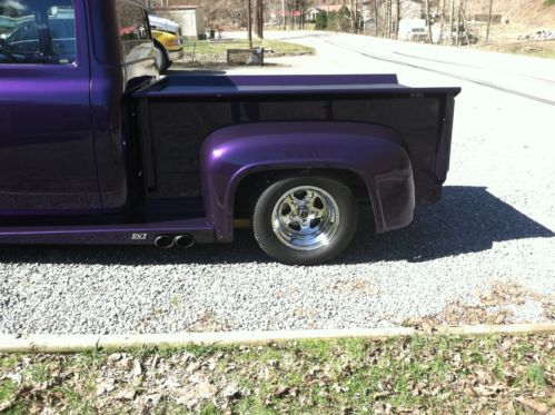 1956 ford f100 street rod 466 cu inch purple, image 2