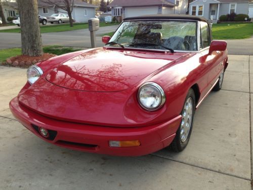 1992 alfa romeo spider veloce convertible !!! hail sale !!! l@@k !!!