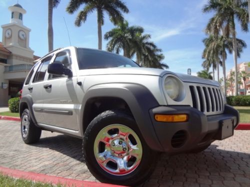2003 jeep liberty sport 4 cylinder manual 5 speed clean carfax full power beauty