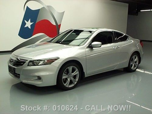 2012 honda accord ex-l v6 coupe sunroof nav htd leather texas direct auto