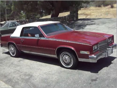 1985 cadillac eldorado biarritz convertible 2-door 4.1l low reserve