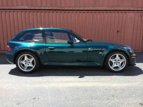 1999 bmw z3 m coupe coupe 2-door 3.2l rare boston green metallic 1 of 55 made!!