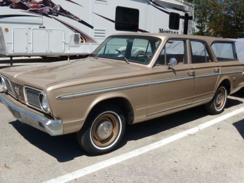 1966 plymouth valiant station wagon - amazingly rust free arizona car