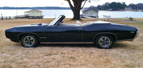 1969 pontiac gto convertible  400 frame off restored original car