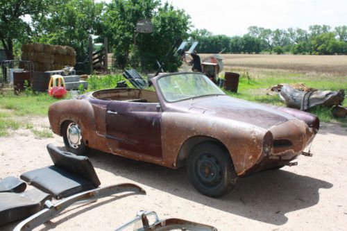 1968 karmann ghia rare convertible project car