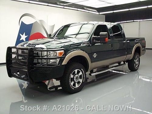 2012 ford f-350 4x4 lariat crew diesel fx4 rear cam 19k texas direct auto