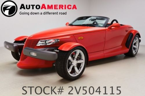 1999 plymouth prowler 5k low miles auto cruise chrome wheels clean carfax