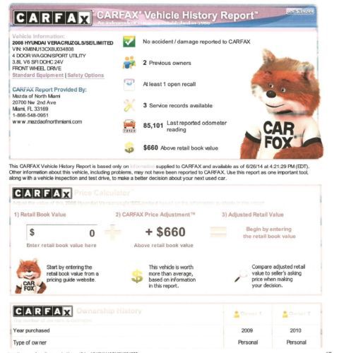 2008 VERACRUZ SE LEATHER SUNROOF 7 PASSENGER CARFAX CERTIFIED GREAT CONDITION, US $12,988.00, image 43