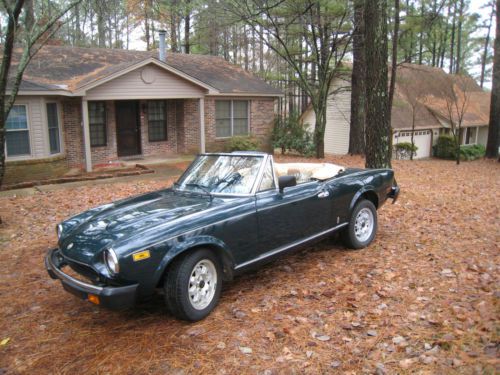 1982 fiat 124 spider convertible 2-door 2.0l