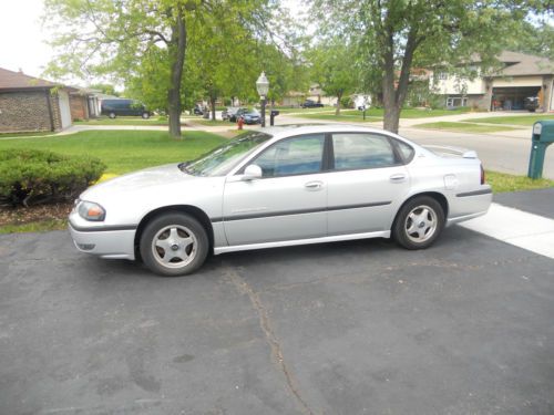 2002 silver chevy impala ls 3800 v-6