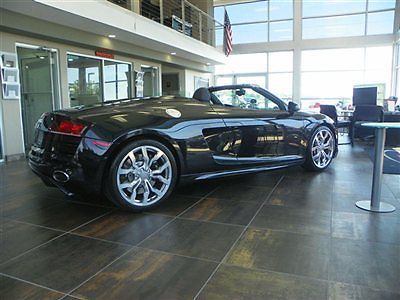 2011 audi r8 v10 5.2 spyder convertible 6 speed 2k miles warranty audi care mint