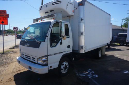 Isuzu npr  refrigerated box truck freezer ice meat dairy seafood reefer van