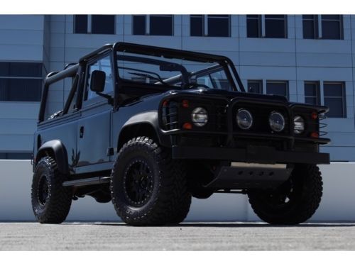 1995 land rover defender 90::upgraded wheels::fog lights::serviced::d90 soft top