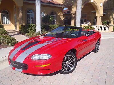 1 owner 7k miles 35th anniversary slp ss camaro convertible 345hp rare 6-speed