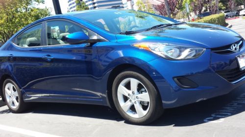 2013 hyundai elantra pzev automatic midnight blue