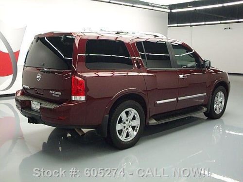 2011 NISSAN ARMADA PLATINUM SUNROOF NAV DVD 20'S 61K MI TEXAS DIRECT AUTO, US $30,780.00, image 4