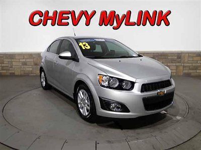 Chevrolet sonic lt low miles 4 dr sedan automatic 1.8l i4 16v silver ice metalli