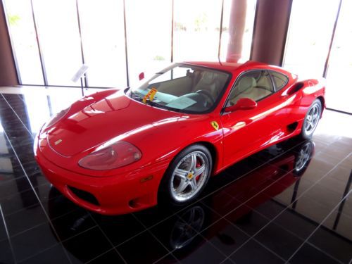 Ferrari 360 modena ,red,sabbia,red stiching,throughout fully loaded