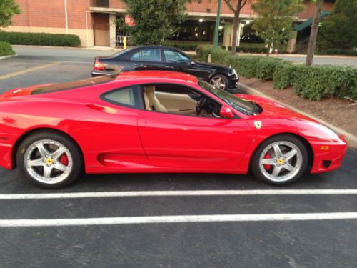 FERRARI 360 MODENA ,RED,SABBIA,RED STICHING,THROUGHOUT FULLY LOADED, image 4