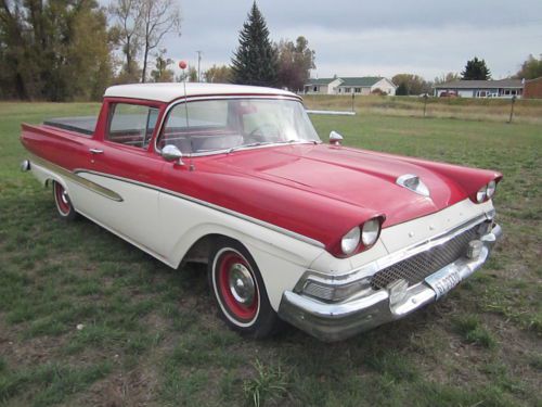 1958 ford ranchero 6 cyl 3 spd original restored daily driver pu 58