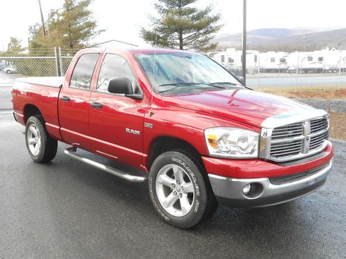 Under 13k miles!! 08 ram hemi quad cab short bed 4x4 runs great window sticker