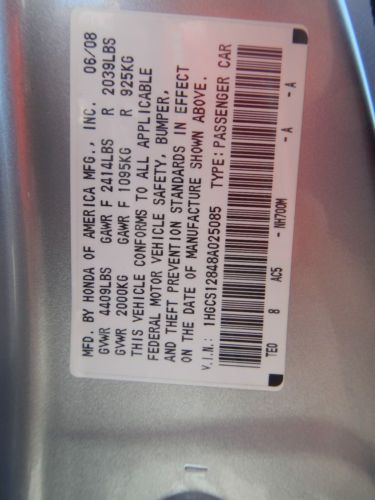 2008 Honda Accord 4Cyl 2DOOR COUPE, US $11,500.00, image 18