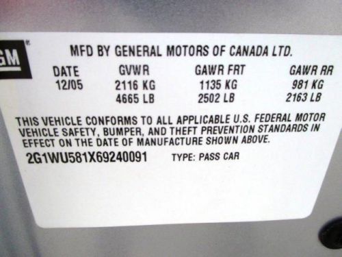 2006 Chevrolet Impala LTZ, US $9,988.00, image 11