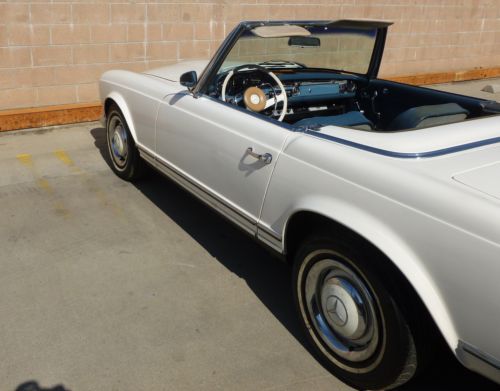 1967 mercedes 230sl california barn find 2 tops